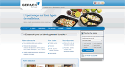 Desktop Screenshot of gepack.fr