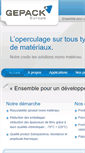 Mobile Screenshot of gepack.fr