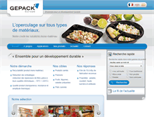 Tablet Screenshot of gepack.fr